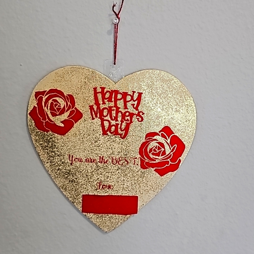 Wooden  Mother's  Day  Heart